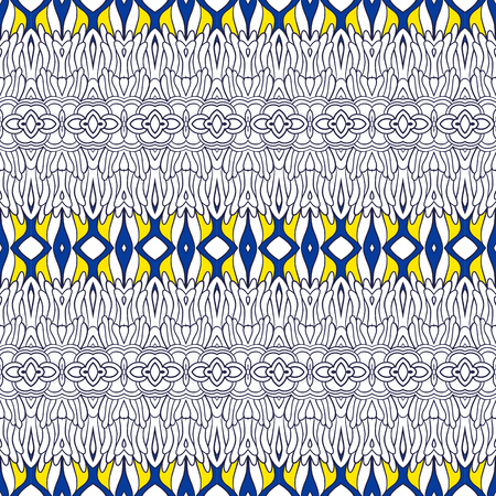 Ornamental Tribal Seamless pattern.のイラスト素材