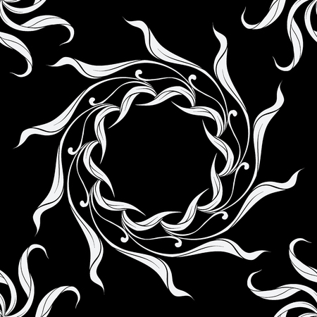 Floral seamless pattern, background  In art nouveau style,のイラスト素材