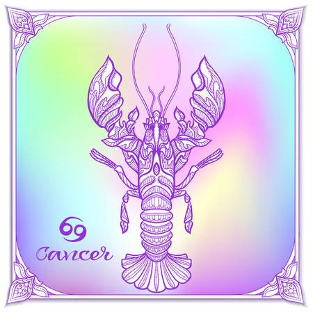 Zodiac sign. Astrological horoscope collection. Vector illustrationのイラスト素材
