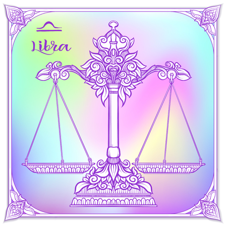 Zodiac sign. Astrological horoscope collection. Vector illustrationのイラスト素材