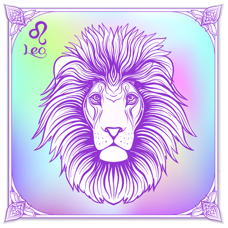 Zodiac sign. Astrological horoscope collection. Vector illustrationのイラスト素材