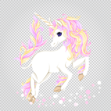 Unicorn. Vector illustration.のイラスト素材