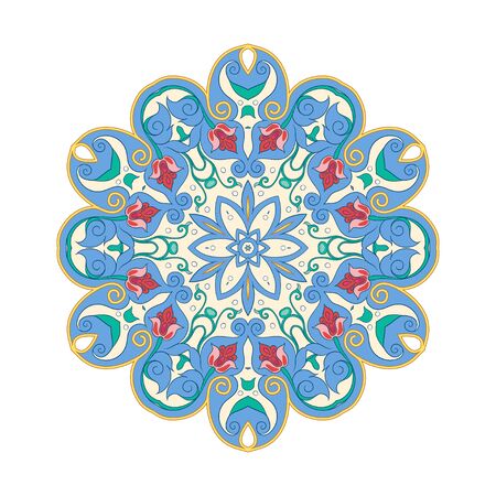 Eastern ethnic motif, traditional muslim ornament. Element for design. Vector illustrationのイラスト素材