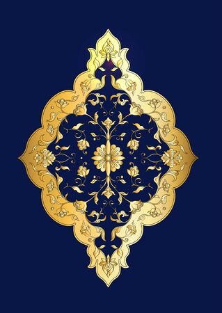 Eastern ethnic motif, traditional muslim ornament. Element for design. Vector illustrationのイラスト素材