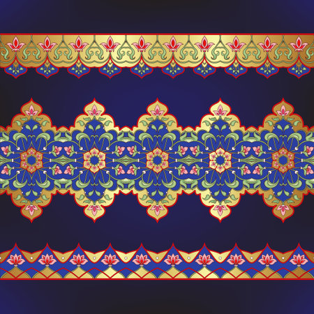 Eastern ethnic motif, traditional muslim ornament. Element for design. Vector illustration
