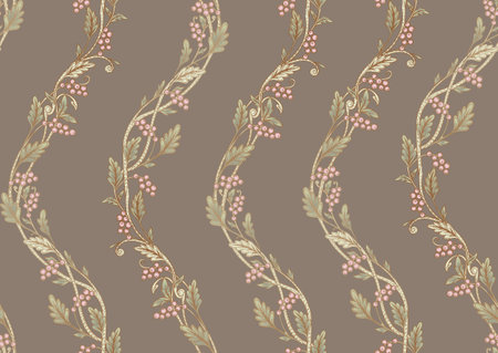 Classical luxury old fashioned damask ornament, royal victorian floral baroque. Seamless pattern, background. Vector illustration.のイラスト素材