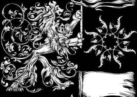 Seamless pattern, background In baroque, rococo, victorian, renaissance style. Trendy frolar vintage pattern. In white and black vector illustrationのイラスト素材