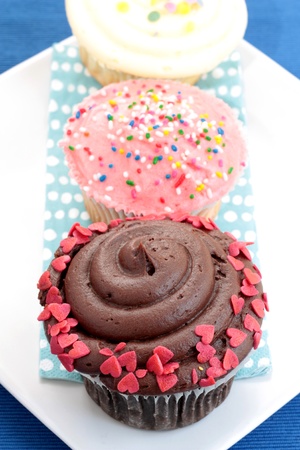 Assorted cupcakesの写真素材