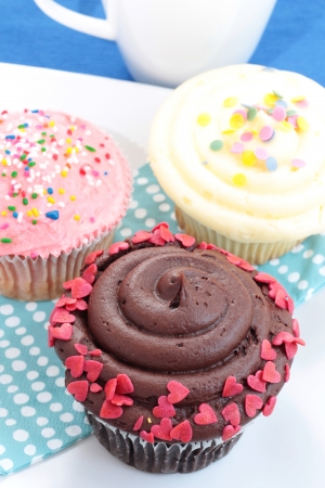 Assorted cupcakesの写真素材