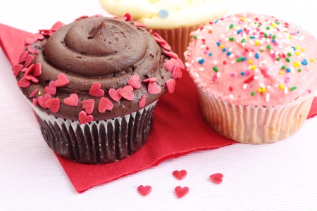 Assorted cupcakesの写真素材