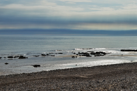 Seaham Beach, Seaham, England の写真素材