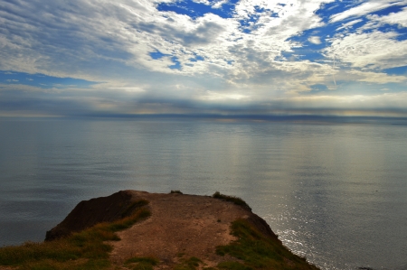 Seaham Cliffs, Seaham, Englandの写真素材