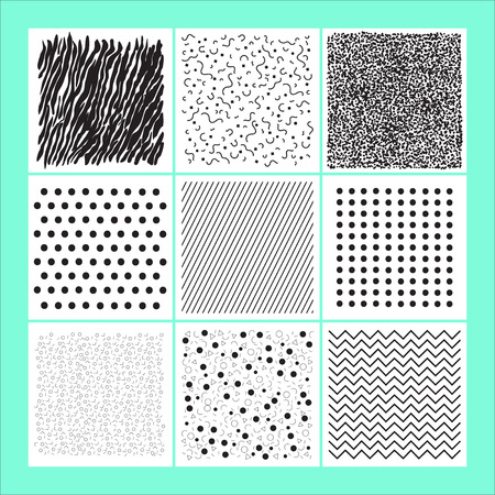 Set of geometric abstract colorful brochure design modern backgrounds.のイラスト素材