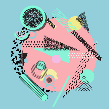 Geometric abstract colorful brochure design modern backgrounds.のイラスト素材