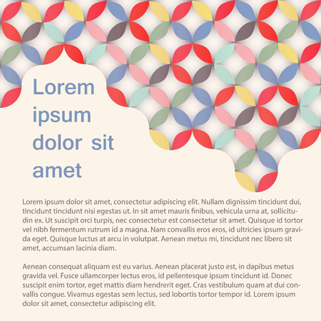 Template with retro abstract background. presentations.のイラスト素材