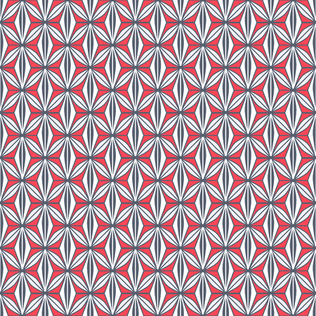 Traditional chinese pattern seamless, asian texture in red and black, vector illustrationのイラスト素材