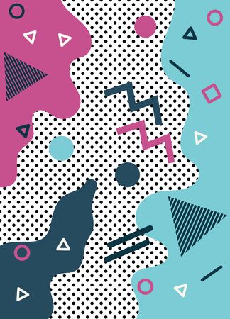 Banner. Geometric Background. brushes in vector EPS 10のイラスト素材