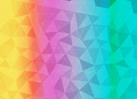 Blue, purple, pink geometric pattern, triangles background polygonal design Vectorのイラスト素材