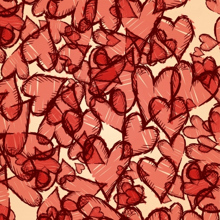 Grunge heart background.のイラスト素材