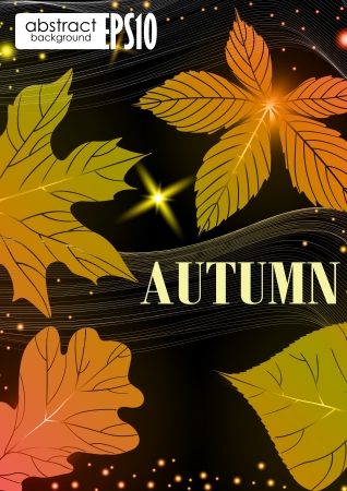 Abstract autumn background  のイラスト素材