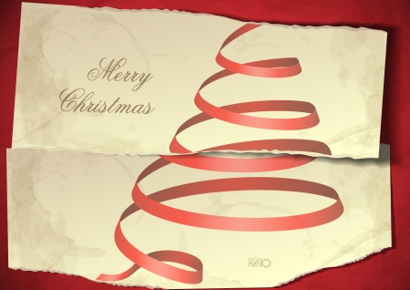 Vintage, grungy New Year, Christmas background. Vector illustration.のイラスト素材