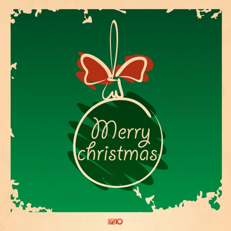 Vintage Christmas ball. のイラスト素材