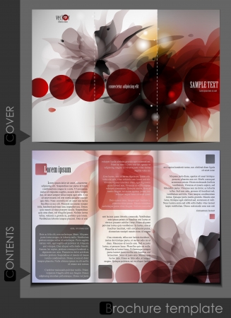 Brochure template design. Vector illustration. のイラスト素材