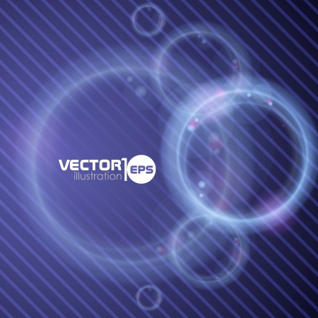 Abstract neon circles. Vector illustration. のイラスト素材