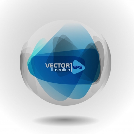 Sphere glass ball. Vector illustration. のイラスト素材