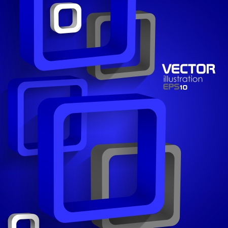 Blue squares  のイラスト素材