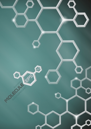 Molecule background   Vector illustration  のイラスト素材