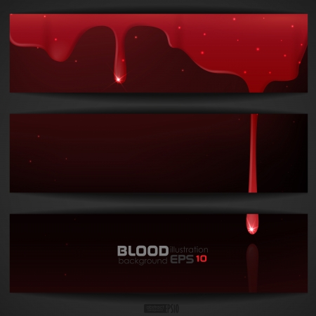 Dripping blood  Vector illustration  のイラスト素材