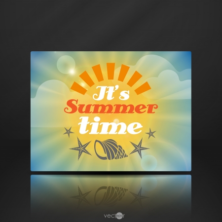 Summer Time   Vector illustration  のイラスト素材