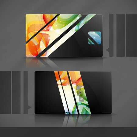 Colorful business card  の写真素材