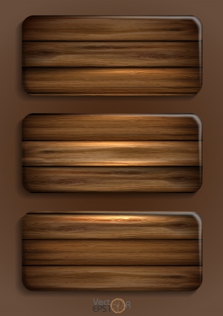 Wooden texture banner. Vector illustration. Eps 10.のイラスト素材