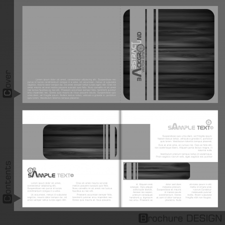 Brochure template design.  Vector illustration. Eps 10.のイラスト素材