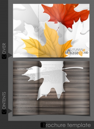 Brochure Template Design.  Vector Illustration. Eps 10.のイラスト素材