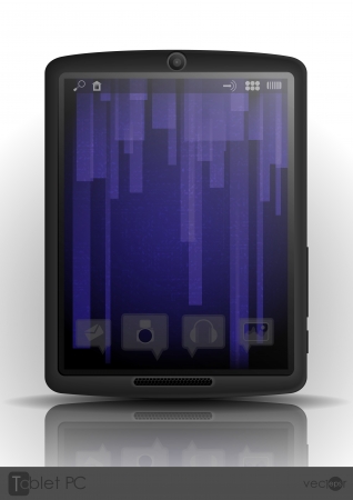 Tablet Pc & Mobile Phone. Vector Illustration. Eps 10.のイラスト素材