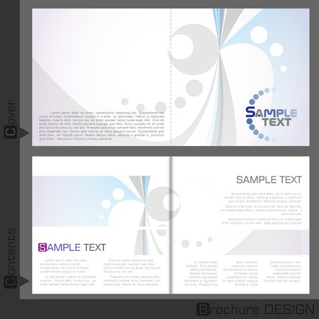 Brochure Template Design.  Vector Illustration.のイラスト素材