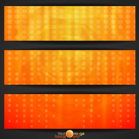 Summer Orange Banner.  Vector Illustration.のイラスト素材