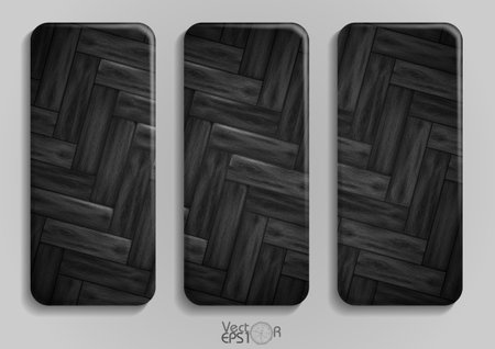 Wooden texture banner. Vector illustration.のイラスト素材