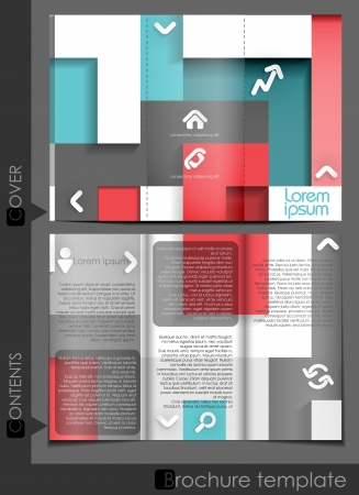 Brochure Template Design.  Vector Illustration. Eps 10.のイラスト素材