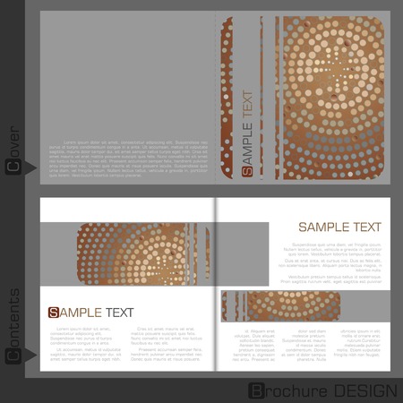 Brochure Design Template. のイラスト素材