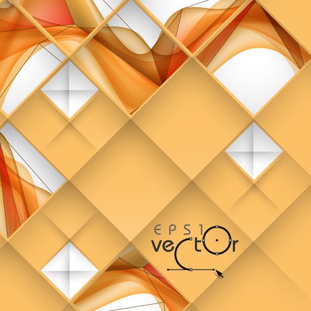 Abstract 3D Geometrical Design.  Vector Illustration. Eps 10.のイラスト素材