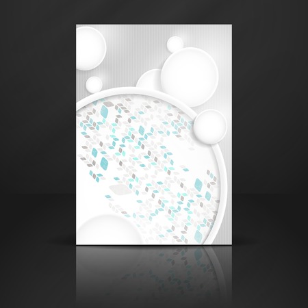 Abstract With White Paper Circles.の写真素材