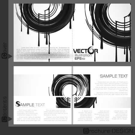 Brochure Template Design.  Vector Illustration.のイラスト素材