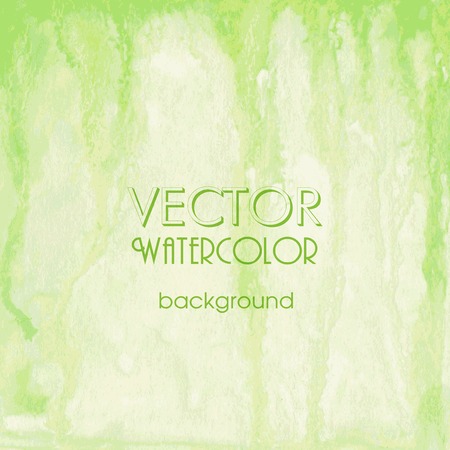 Abstract Green Blurred Background. Watercolor Texture.  Vector Illustration.のイラスト素材