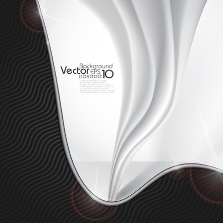 Abstract Gray Wavy Background. Vector Illustration. Eps 10のイラスト素材