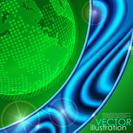 Eco Green Background. Vector Illustration. のイラスト素材