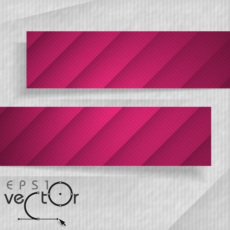 3D Abstract Banners With Place For Your Text. のイラスト素材